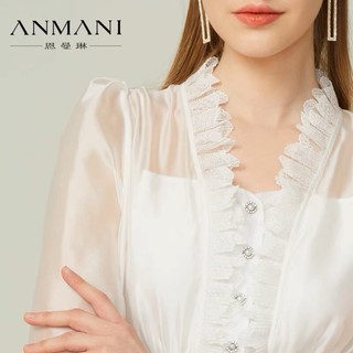 Đầm trắng đen ANMANI