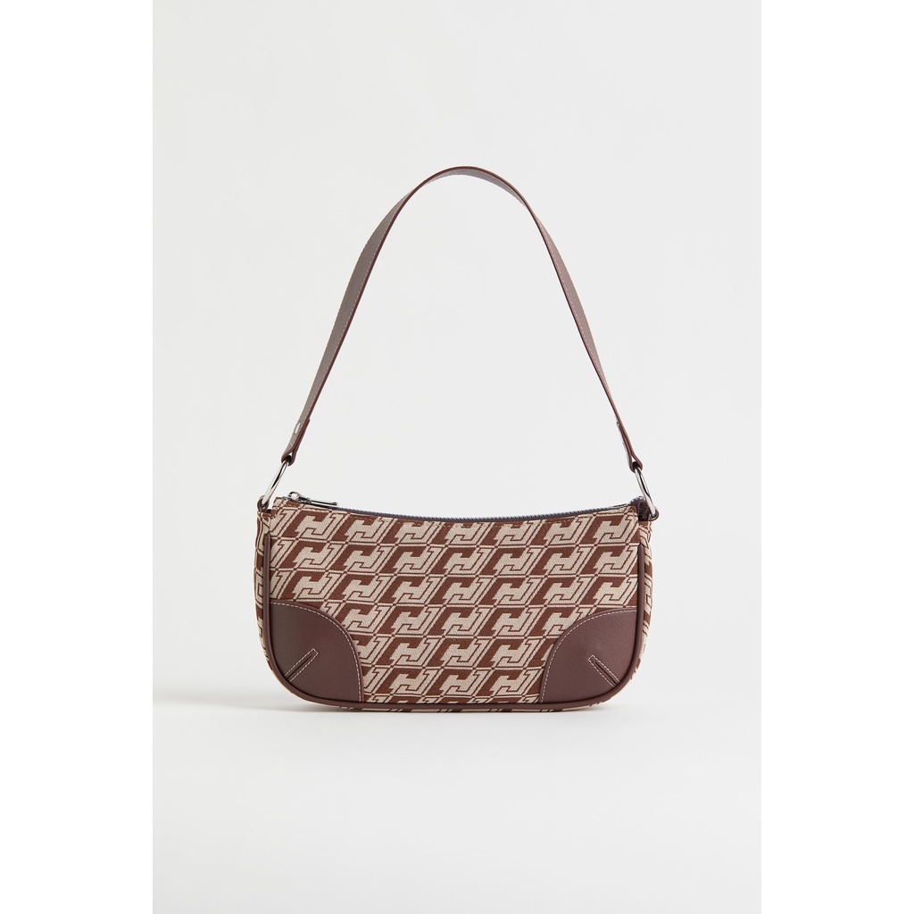 H&M Đức - Túi xách đeo basic cặp kẹp nách màu tím nâu sale auth new tag cao cấp chính hãng có sẵn 1037936011