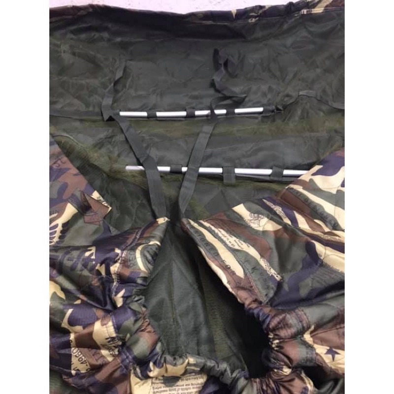 Võng quân đội có mùng to dày cao cấp tặng kèm 3m dây dù.