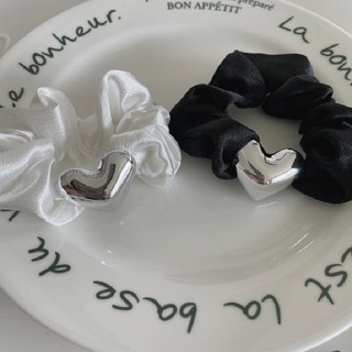 Cột tóc lụa hình tim Modleaf Sarang hairband Hàn Quốc