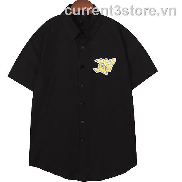 Áo Sơ Mi Louis vuitton 78 Louis vuitton Tay Ngắn Cổ Gập Cài Khuy Kiểu vintage Thời Trang Mùa Hè Cho Nam Và Nữ