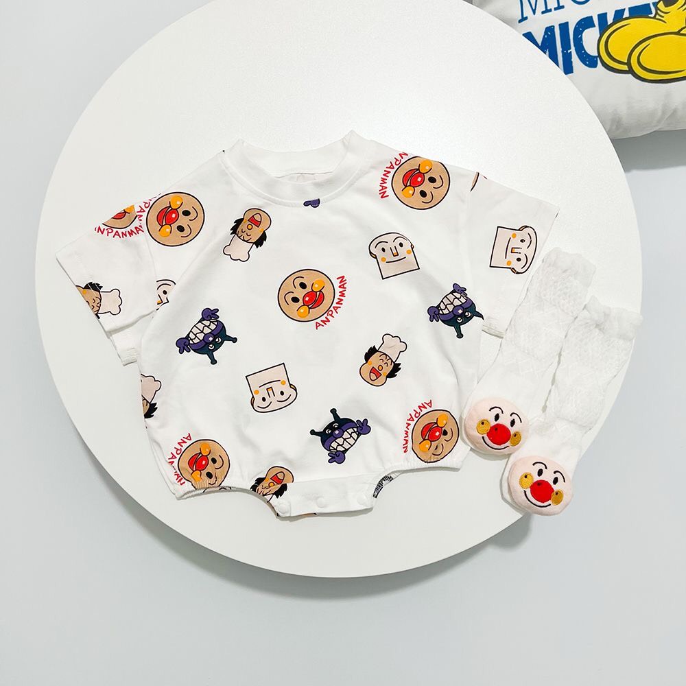 Yếm mùa hè cho bé chất cotton họa tiết mặt hề ngộ nghĩnh đáng yêu cho bé sơ sinh.