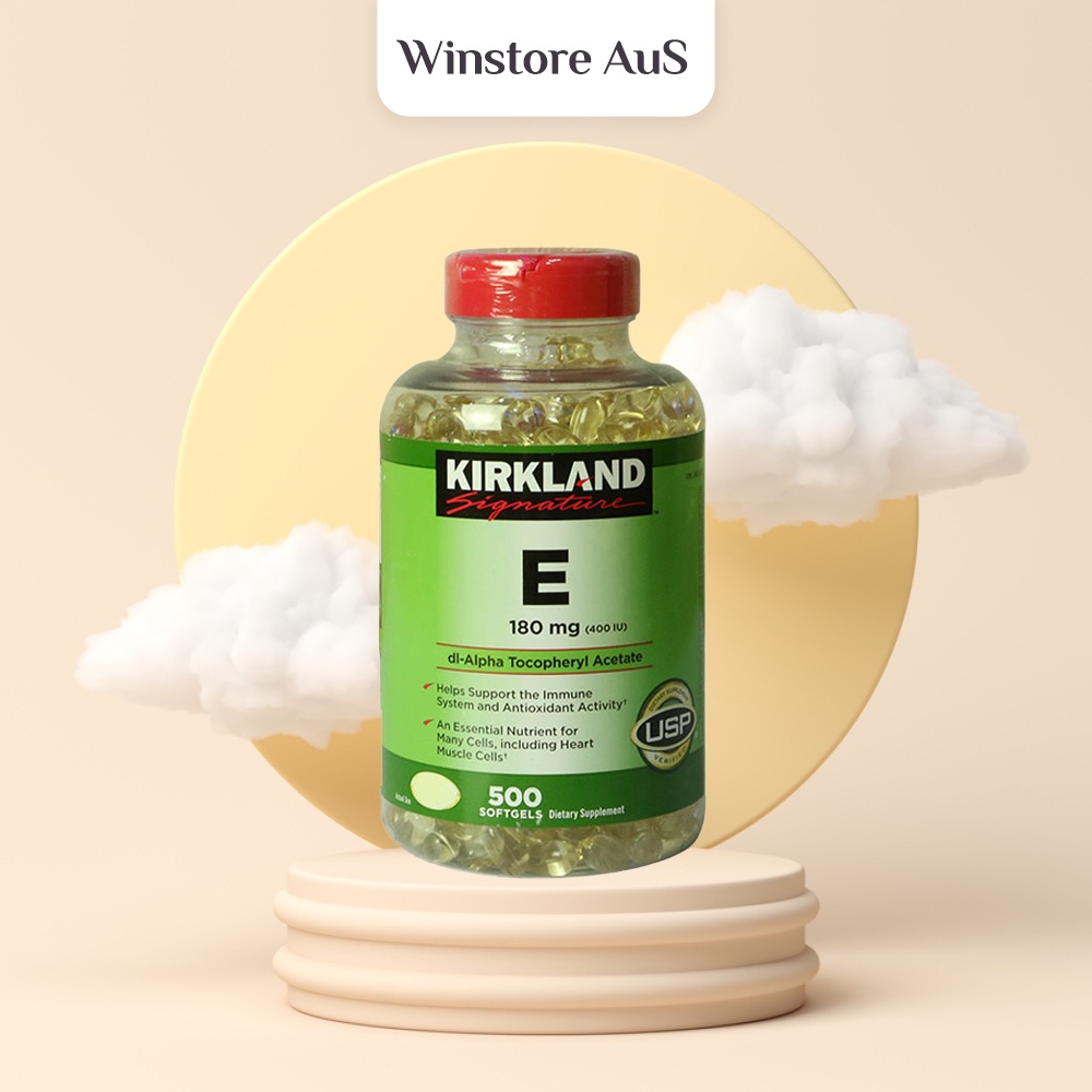 Viên Uống Vitamin E Hỗ Trợ Làm Đẹp Da Và Chống Lão Hoá Kirkland Vitamin E 400 I.U