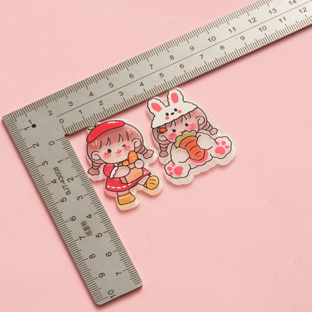 |Size lớn| Ghim cài cặp dễ thương - Huy hiệu cute sử dụng cho balo, túi tote, Phụ kiện, sticker, pin, cài trang trí áo