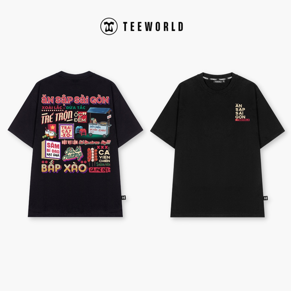 Áo Thun Local Brand Teeworld Ăn Sập Sài Gòn Unisex Nam Nữ From Rộng