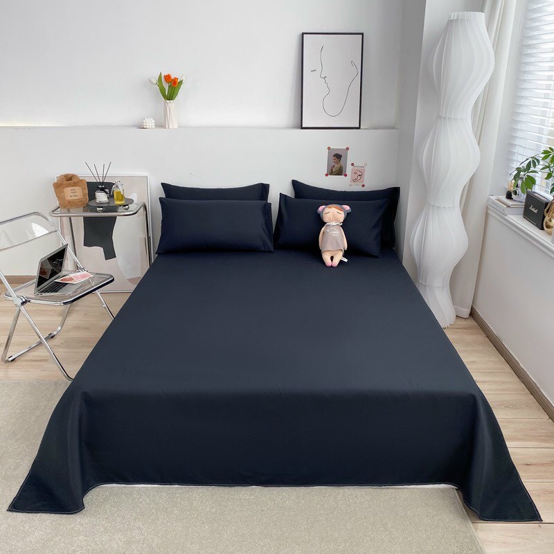 Bộ ga giường và vỏ gối Cotton TC VIE Home Bedding đủ kích thước trải nệm 1m2, 1m4, 1m6, 1m8, 2m chưa gồm chăn