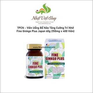 Viên Uống Bổ Não, Tăng Cường Trí Nhớ Fine Ginkgo Plus Nhật Bản