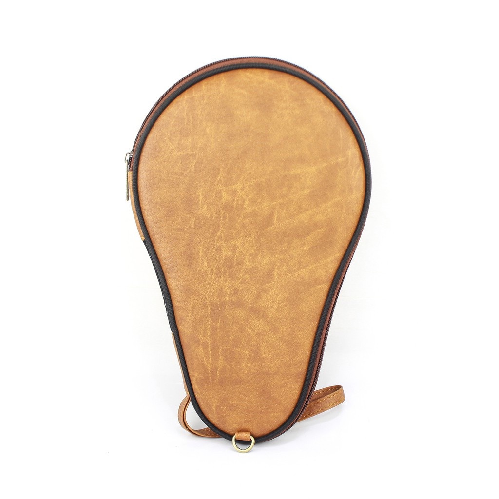 Bao Da đựng vợt bóng bàn Cao cấp + Tặng 01 Bao đựng bóng bàn Da cao cấp