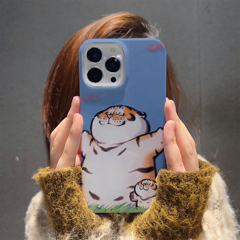 Ốp Điện Thoại Cứng In Hình Hổ Dễ Thương Cho iphone 14promax 11 13 12 7Plus 8 X XS Max