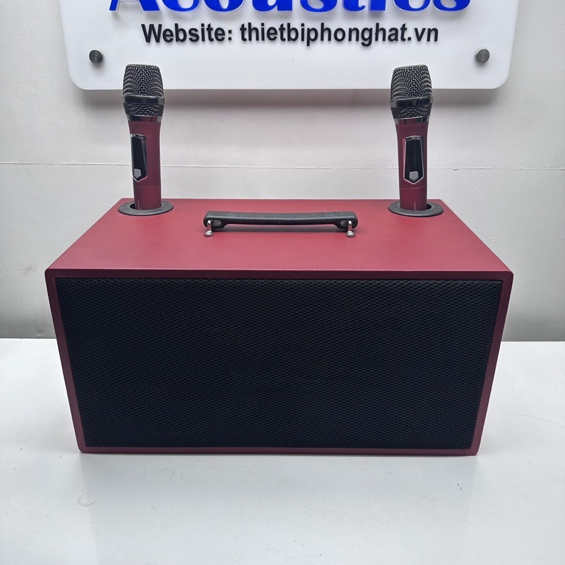 Vỏ thùng loa bass 16 có vách ngăn, lỗ cắm mic