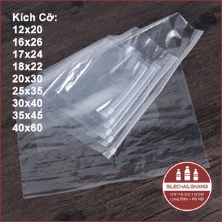 10 chiếc túi zip khóa kéo chọn size