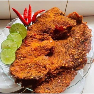 200g khô bò miếng loại 1 thơm ngon chuẩn thịt bò