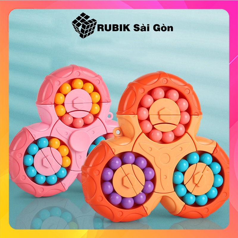 Rubik Biến Thể Hạt Đậu 3 Cánh 6 Mặt Magic Bean Rubic Spinner Xoay 360 Độ Đồ Chơi Sáng Tạo Đẹp Mắt Dễ Chơi Cho Bé