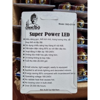 Bóng đèn led trái ớt ONKIDO