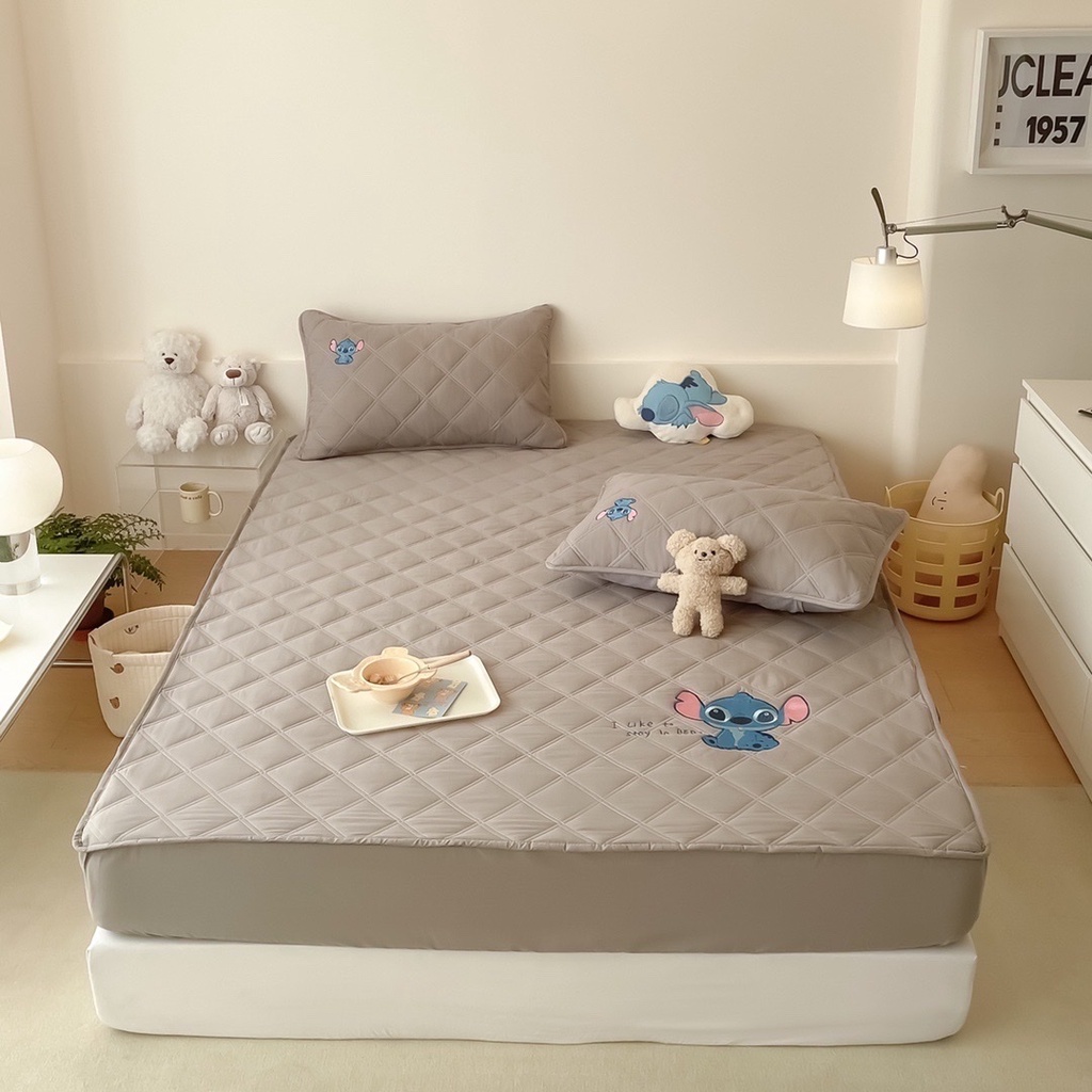 SET 3 MÓN GA TRẦN DISNEY COTTON LỤA THÊU- TOKYO.BEDDING