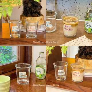Cốc thủy tinh uống nước phong cách Hàn Quốc