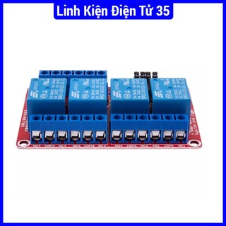 Module relay 5VDC 124 kênh high low-220V/10A