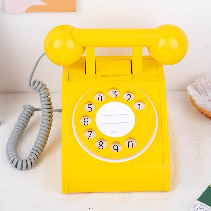Đồ chơi điện thoại bằng gỗ cho bé