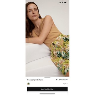 Quần short hoa Mango auth vợt sale