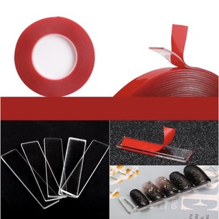 Băng keo cuộn đỏ 2 mặt (1cmx10m) dán nailbox, dán móng mẫu (Cuộn)