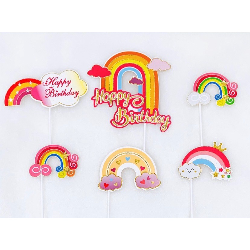 Set giấy cổng vòm xanh hồng