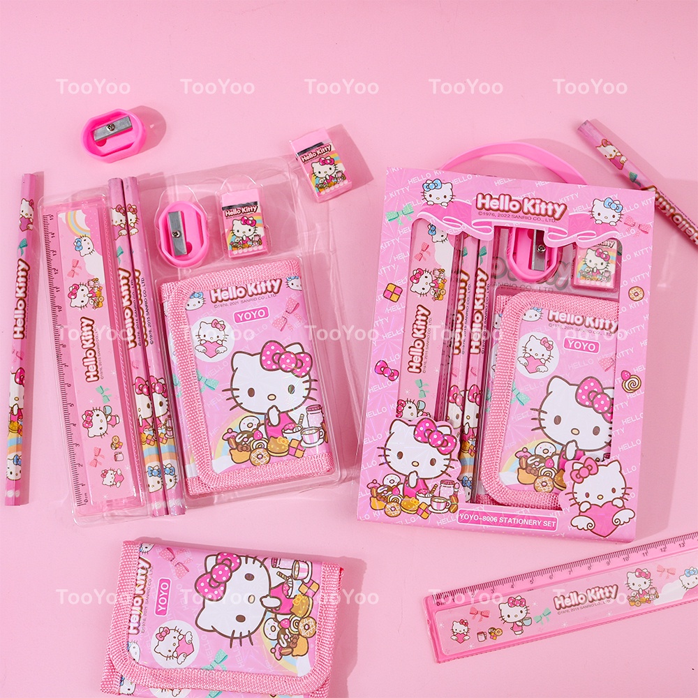 Bộ dụng cụ học tập Hello Kitty dễ thương cute HK0030