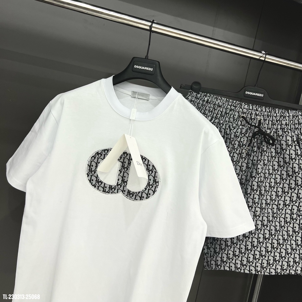 Set Bộ Quần Áo Nam Ngắn Tay Thêu Họa Tiết Cao Cấp Bộ Đồ Nam Chất Cotton Co Giãn 4 Chiều | BigBuy360 - bigbuy360.vn