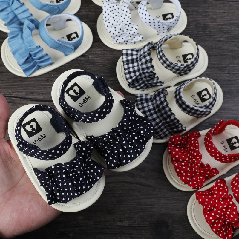 Dép sandal tập đi cho bé gái nhiều màu xinh xắn cho bé từ 0-18 tháng