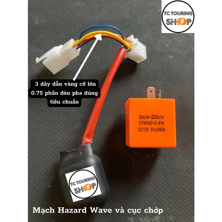 Mạch Hazard Wave,Sirius,Dream Gắn Như Zin Độ Bền Cao, Cục Chớp Tăng Chỉnh Nháy Nhanh Chậm
