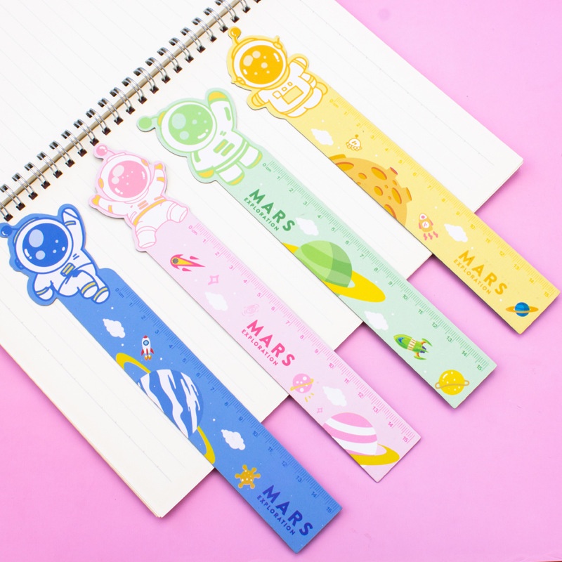 Thước Kẻ Cute Đa Năng Parabol Đo Hình Học Dẻo Timo VPK37