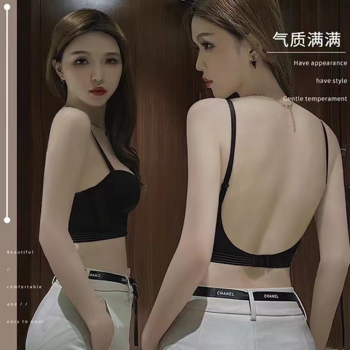 Áo Ngực Không Đường May Thoáng Khí Có Vòng Thép Mềm Mại Định Hình Sâu Chữ V Lưng Trung 32 / 70B-38 /