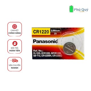 Pin CR1220 Panasonic 3V Lithium Vỉ 1 Viên