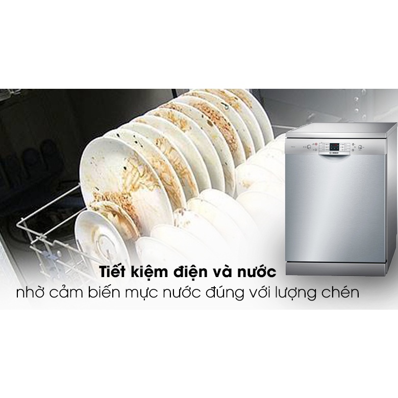 Máy Rửa Bát BOSCH SMS63L08EA Dung Tích 12 Bộ Châu Âu 6 Chương Trình Rửa Nhập Khẩu  Bảo Hành 3 NămChính Hãng