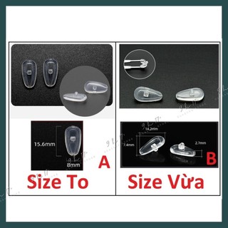 1 cặp ve kính đệm mũi lõi rỗng siêu mềm êm mũi