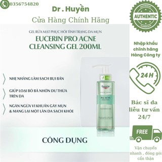 Sữa rửa mặt cho da dầu mụn Eucerin Pro ACNE Solution Cleansing Gel 200ml