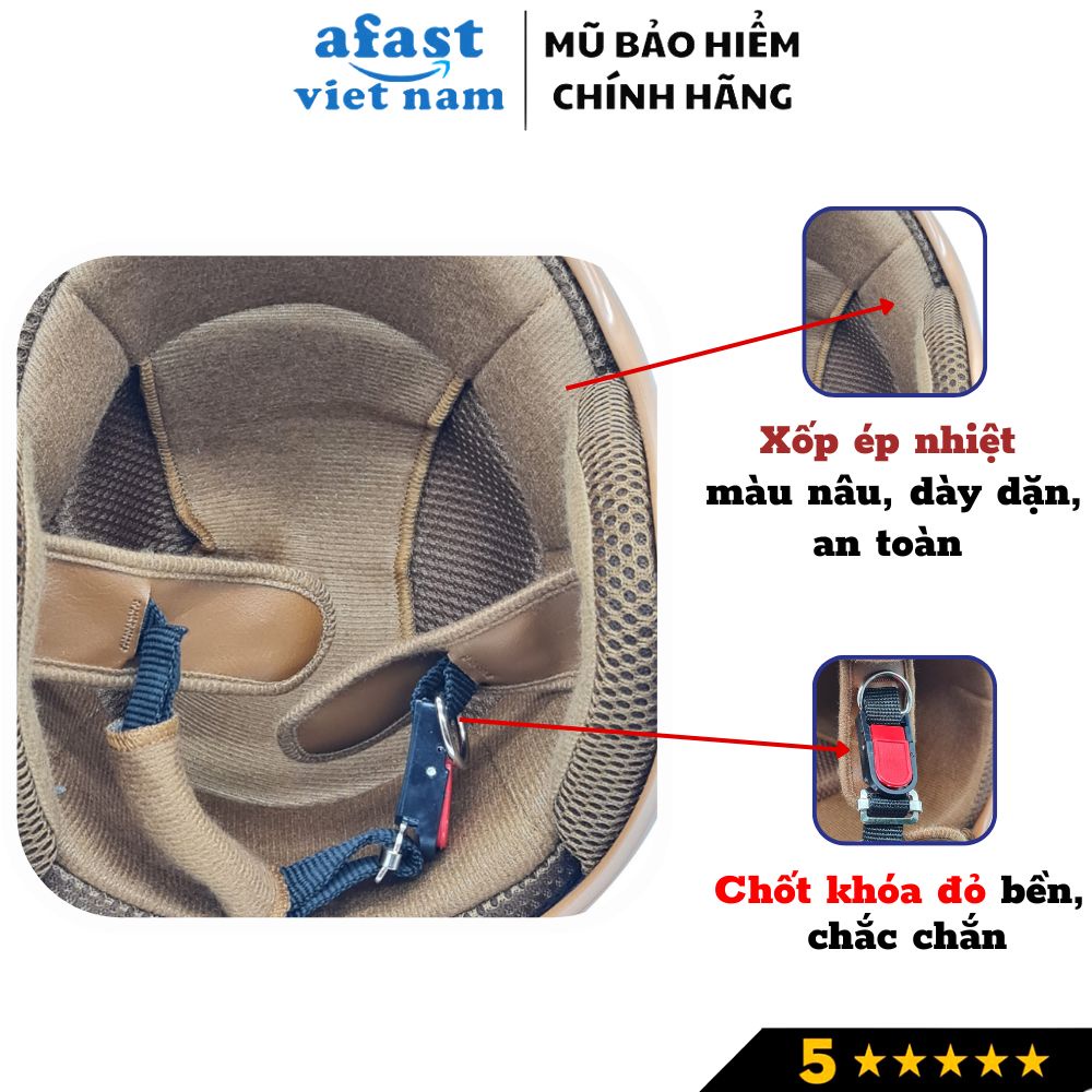 Mũ bảo hiểm 3/4 đầu thời trang, cao cấp HT Helmet, nhiều màu sắc trẻ trung, năng động, Freesize (55-59cm)