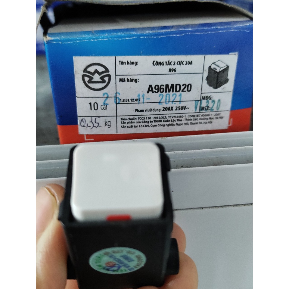 Hạt công tắc bình nóng lạnh 20A Sino