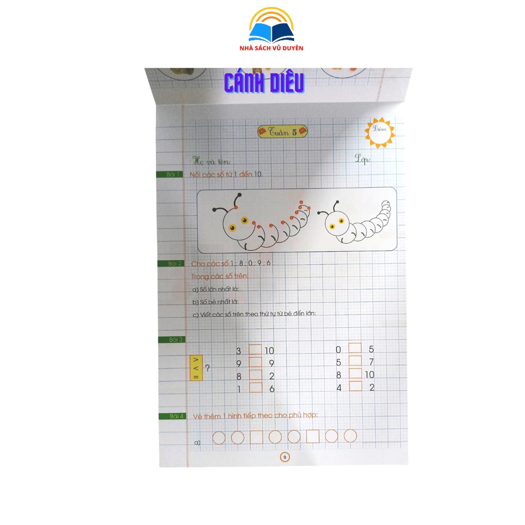Sách - Phiếu Bài Tập Cuối Tuần Môn Toán Lớp 1- Theo Chương Trình SGK Cánh Diều