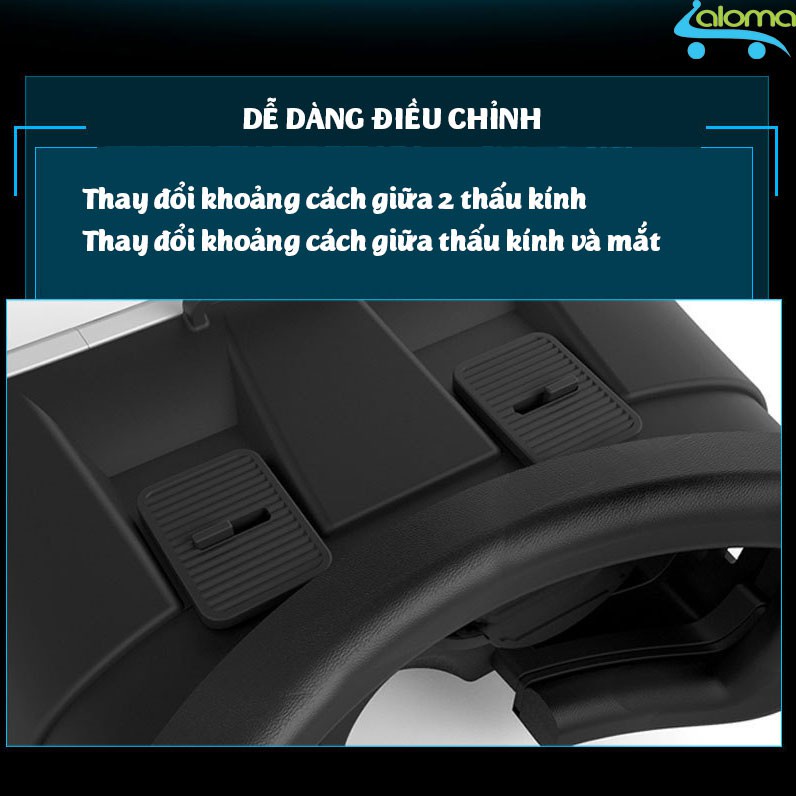 Kính thực tế ảo 3D VR Box xem phim trên điện thoại VRB-V2 thấu kính cao cấp