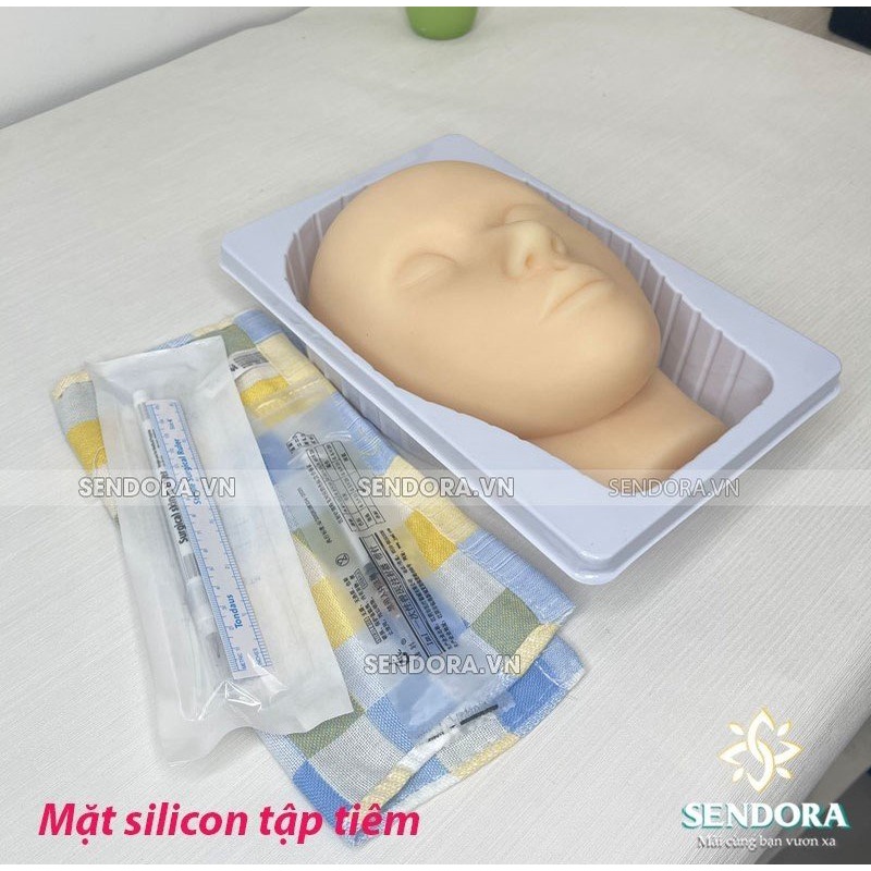 Đầu Manocanh silicon siêu mềm học tiêm filler, căng chỉ, Đầu canh silicon dẻo Hàng loại 1