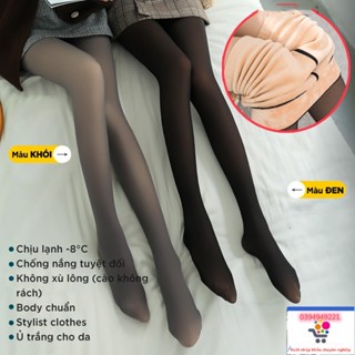 [Dày dặn] Quần Tất 3D lót lông nhung hack dáng, body siêu chuẩn - Quần Tất lót lông loại 3D giặc máy không xù lông