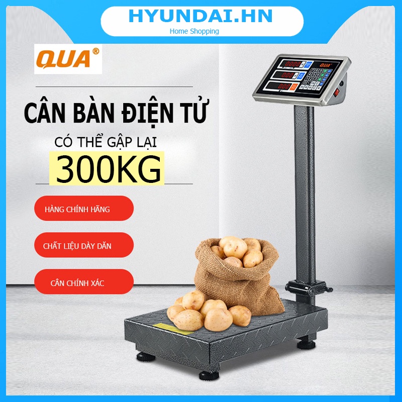 Cân bàn điện tử QUA 823B - 300Kg đa chức năng, Cân tiện lợi có thể gập gọn - Hàng chính hãng