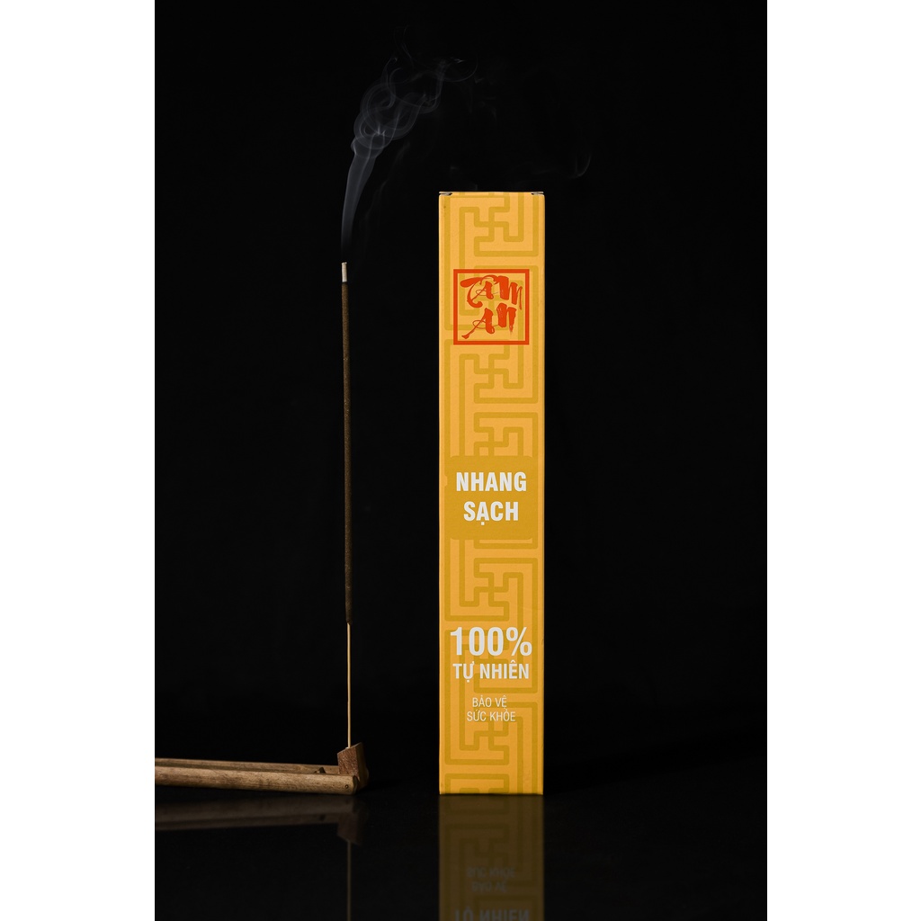 Nhang sạch - Nhang sinh học Tâm An hương lá Quao Có Kiểm Định Chất lượng an toàn sức khỏe 30cm (50 cây) nhang ít khói