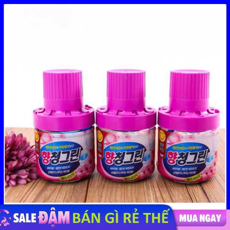 Cốc/Lọ thả bồn cầu khử mùi 180g Hàn Quốc, lọ thả bồn cầu diệt khuẩn, ngăn mùi hôi, giữ cho toilet sạch sẽ sáng bóng