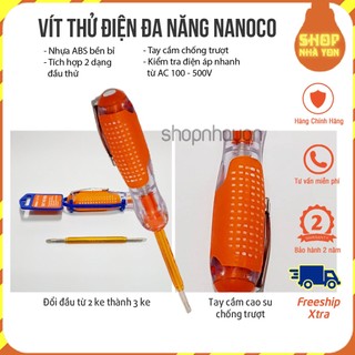 Bút thử điện | vít thử điện 2 đầu nanoco nep1501
