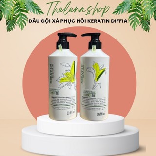 Dầu Gội Evuar keratin kiềm dầu siêu phục hồi tóc yêu nát mềm mượt chống rụng tóc hương nước hoa cặp 758ml chính hãng