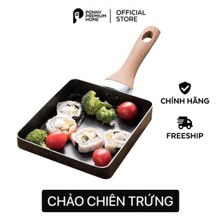 Chảo chiên trứng chống dính tiện lợi màu hồng Ponny Premium Home cực dễ thương