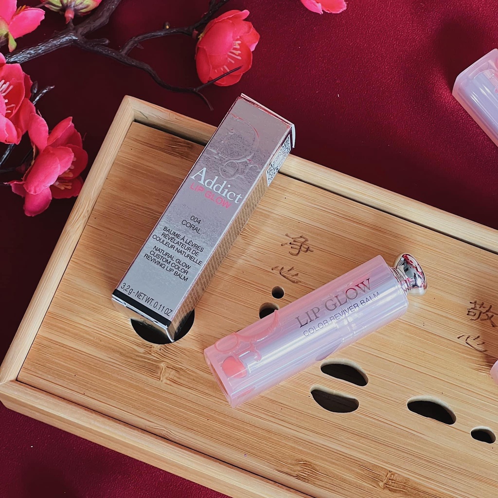Son Dưỡng Dior Addict Lip Glow Fullbox PINK-001 CORAL-004