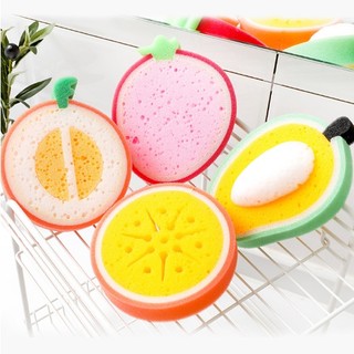 Giẻ rửa bát hoa quả cute dễ thương đào xoài cam