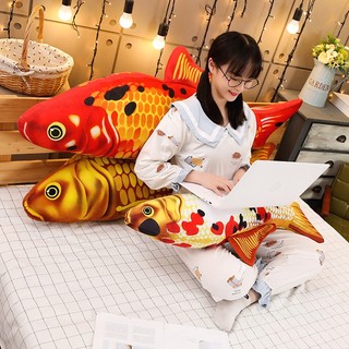 Thú bông hình cá koi cá chép 3d size to gối ôm cá koi cá chép 3d độc đáo, mềm mịn, hàng xịn cao cấp